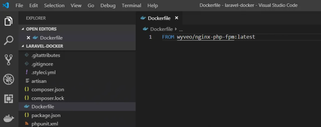 Dockerfile FROM
