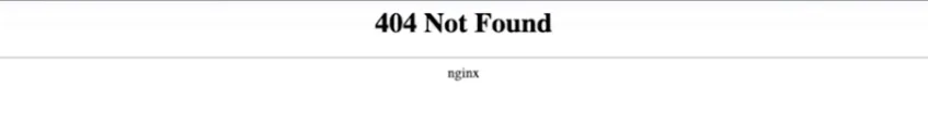 404 not found